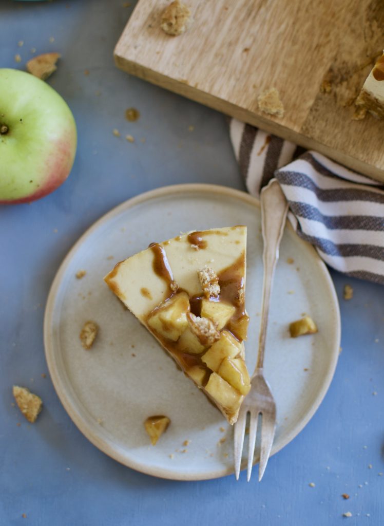 Apfel Karamell Cheesecake