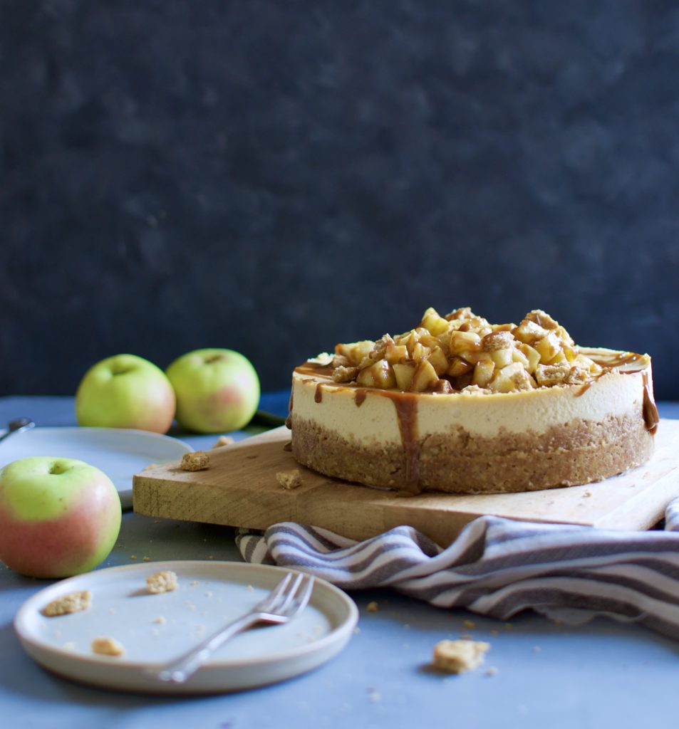 Apfel Karamell Cheesecake